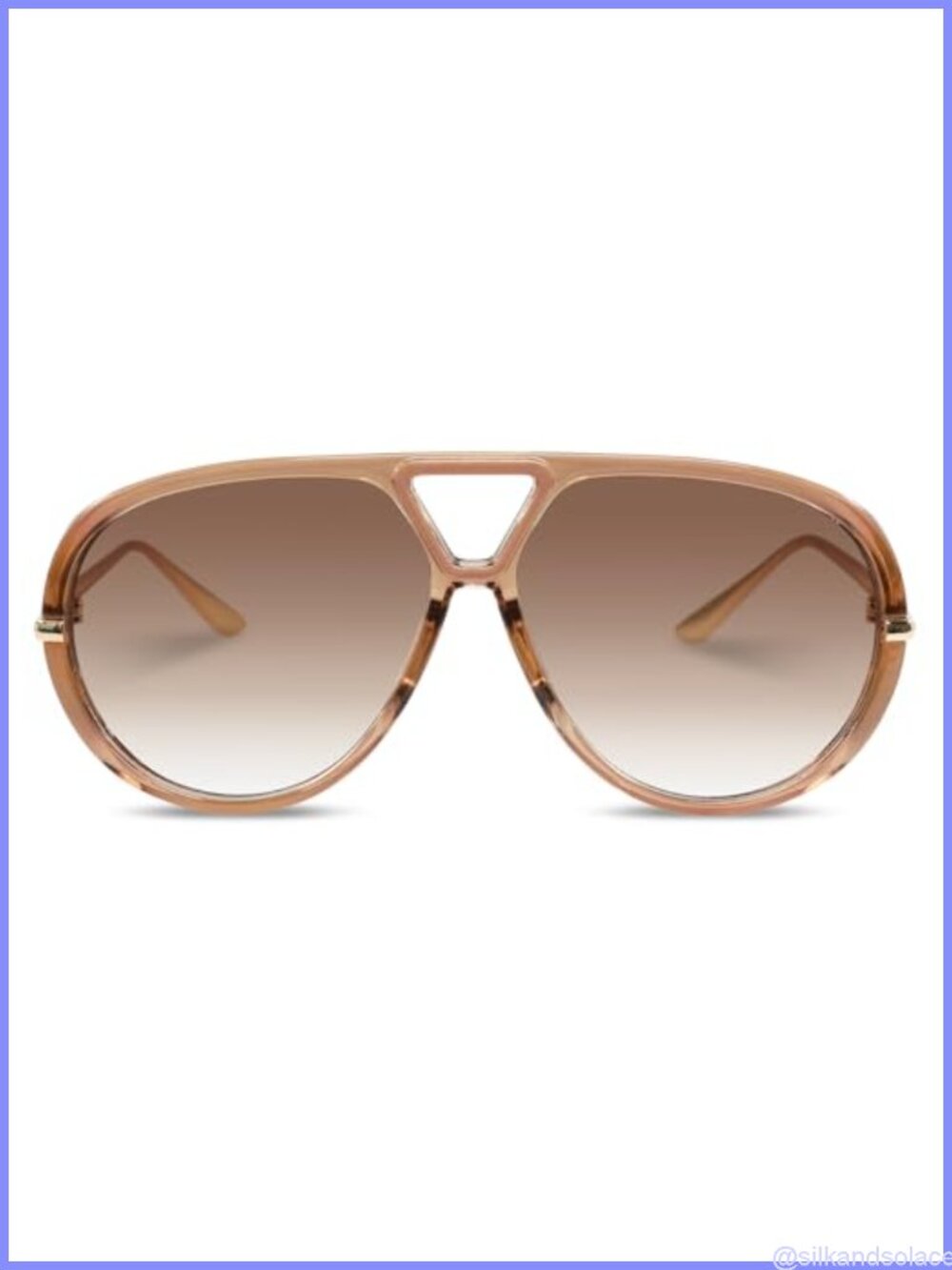 Oversized Retro Square Aviator Polarized Sunglasses Full Frame 70s